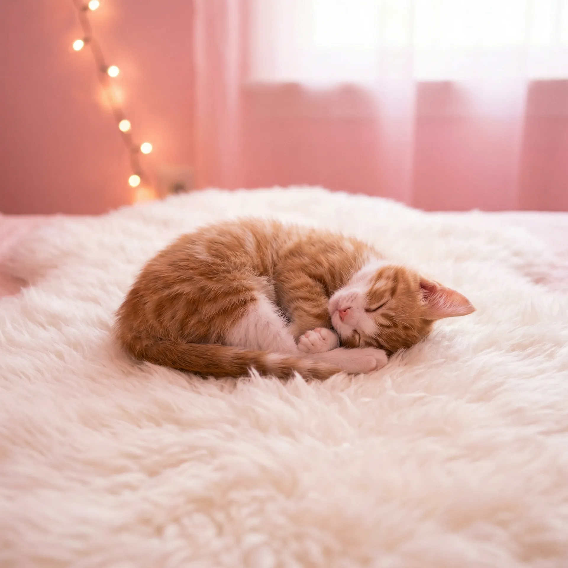 小猫蜷成一团入睡 - 年轻的保姆韩剧免费观看